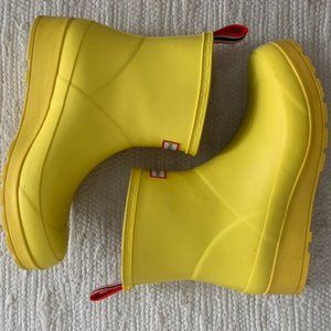 Hunter Play Boot - Short Rainboots - yellow Size 9W / 7.5M
